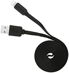 Кабель USB Baseus Spring Retractable Lightning to USB Data Sync Charge Cable (1.6M) Black - миниатюра 4