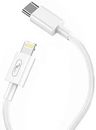 Кабель USB PD SkyDolphin S57L 18W USB Type C - Lightning Cable White (USB-000545)