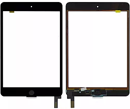 Сенсор (тачскрин) Apple iPad Mini 4 (A1538, A1550, полный комплект с кнопкой Home) Black