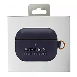 Кожаный чехол Apple для AirPods 3 Midnight - миниатюра 2