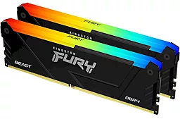 Оперативная память Kingston Fury 16 GB (2x8GB) DDR4 3600 MHz Beast RGB (KF436C17BB2AK2/16)