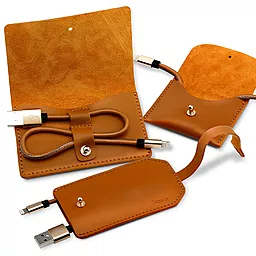Кабель USB Baseus Vina Portable Cable For Lightning (Mini) Сamel (CALYN-AOT) - миниатюра 5