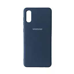 Чехол 1TOUCH Silicone Case Full для Samsung Galaxy A02 Navy Blue
