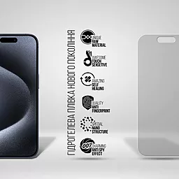 Гидрогелевая пленка ArmorStandart Anti-spy для Apple iPhone 15 Pro (ARM68287) - миниатюра 2