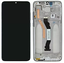Дисплей Xiaomi Redmi Note 8 Pro (індійська версія) з тачскріном і рамкою, Silver