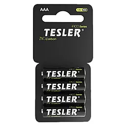 Батарейки Tesler AAA (R03) Eco Series Zinc Carbon 4шт.