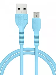 Кабель USB ACCLAB AL-CBCOLOR-M1BL micro USB Cable Blue - миниатюра 2