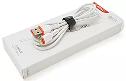 USB Кабель iKaku KSC-233 Jianxun Silicon 3.2a USB Lightning cable White