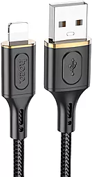 Кабель USB Hoco X95 Goldentop 12W 2.4A Lightning Cable Black