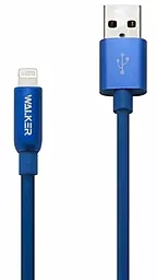 Кабель USB Walker C725 12w 2.4a Lightning cable  blue - миниатюра 2