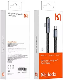 Кабель USB PD McDodo Zebra Series 65W 1.2M USB Type-C - Type-C Cable Black (CA-3360) - миниатюра 6