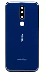 Задняя крышка корпуса Nokia 5.1 Plus Dual Sim (TA-1105) со стеклом камеры Original  Blue