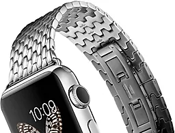 Змінний ремінець для розумного годинника Apple Watch iCarer Armor Stainless Watchband Aeries 42mm Silver - мініатюра 3