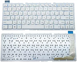 Клавіатура для ноутбуку Asus X441 series без рамки White