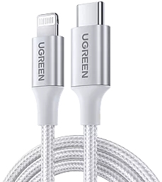 Кабель USB PD Ugreen US304 36w 1.5m USB-C to Lightning MFI cable white - миниатюра 2