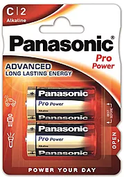 Батарейки Panasonic C (LR14) Pro Power 2шт (LR14XEG/2BP)