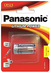 Батарейка Panasonic CR123 Lithium 1шт (CR-123AL/1BP)