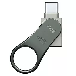 Флешка Silicon Power 64GB Mobile C80 Silver USB 3.0 (SP064GBUC3C80V1S) - миниатюра 4