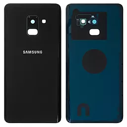 Задняя крышка корпуса Samsung Galaxy A8 2018 A530F со стеклом камеры Black