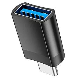 OTG-переходник Hoco UA17 M-F USB Type-C -> USB-A 3.0 Black - миниатюра 2
