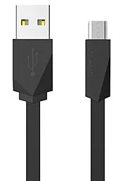 Кабель USB Usams Rhombic Flash micro USB Cable Black (US-SJ084)