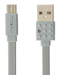 Кабель USB Remax Proda Lego micro USB Cable Grey (PC-01m)