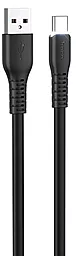 Кабель USB Hoco X44 Soft Silicone USB Type-C Cable Black