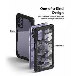 Чехол Ringke Fusion X DESIGN для Samsung Galaxy A32 5G Camo Black (RCS4887) - миниатюра 3