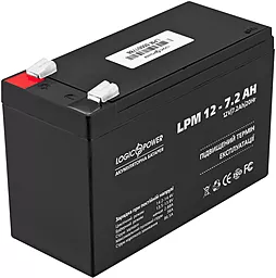 Аккумуляторная батарея Logicpower LPM 12V 7.2 Ah AGM (3863) - миниатюра 2