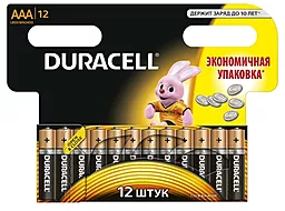 Батарейки Duracell Basic AAA/LR03 BL 12шт