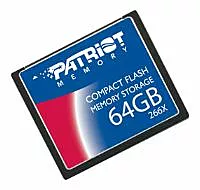 Карта пам'яті Patriot Compact Flash 64GB 266X (PSF64G266CF)