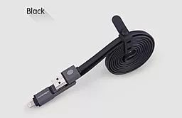 Кабель USB Nillkin Plus Lightning & Micro 1.2M Black - миниатюра 2