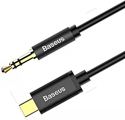 Аудіо кабель Baseus M01 Yiven AUX mini Jack 3.5 - USB Type-C M/M Cable 1.2 м black (CAM01-01)