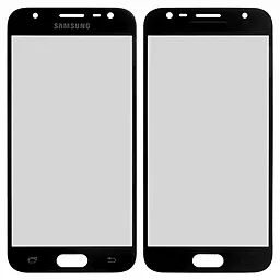 Корпусное стекло дисплея Samsung Galaxy J3 J330F 2017 (с OCA пленкой) (original) Black