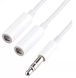 Аудио разветвитель Voltronic AUX mini Jack 3.5мм M/2xF cable 0.17 м white (MH028)