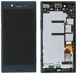 Дисплей Sony Xperia XZ Premium (G8141, G8142, SO-04K, SO-04J) с тачскрином и рамкой, оригинал, Black
