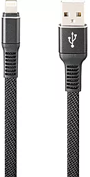 Кабель USB Gelius Pro Flexible Lightning Black (GP-UC02i)