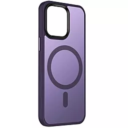 Чехол Epik TPU+PC Metal Buttons with MagSafe Colorful для Apple iPhone 15 Plus Dark Purple