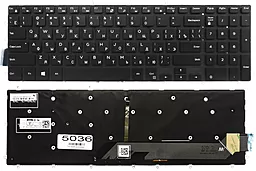 Клавіатура для ноутбуку Dell Inspiron 5565 5567 5765 5767 7566 з підсвіткою клавіш без рамки Original Black