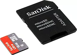 Карта памяти SanDisk microSDHC 16GB Ultra Class 10 UHS-I + SD-адаптер (SDSQUNC-016G-GN6MA)