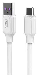 Кабель USB SkyDolphin S56T Super Fast TPE USB Type-C Cable White (USB-000572)