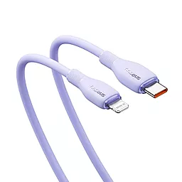 USB PD Кабель Baseus Pudding Series 20W 3A 1.2M USB Type-C - Lightning Cable Purple - миниатюра 3