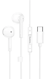 Навушники Hoco M95 Type-C wire-controlled digital earphones White