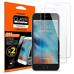 Защитное стекло Spigen 2 Packs Apple iPhone 6, iPhone 6S Clear (012GL20145)