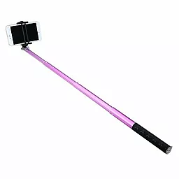 Монопод Noosy BR0802 Pro-2 bluetooth aluminum selfie stick Pink - миниатюра 5