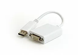 Відео перехідник (адаптер) Cablexpert DisplayPort - DVI White (A-DPM-DVIF-03-W)