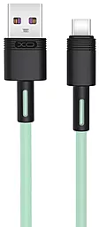 Кабель USB XO NB-Q166 Quick Charge 5a USB Type-C Cable Green
