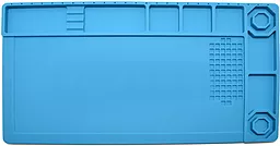 Силіконовий термостійкий килимок для пайки AxTools Silicone Heavy Mate One 180х240 мм синій