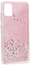 Чехол Epik Star Glitter Samsung A025 Galaxy A02s Clear/Pink