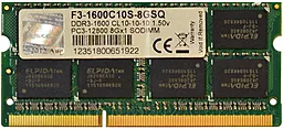 Оперативна пам'ять для ноутбука G.Skill SoDIMM DDR3 8GB 1600 MHz (F3-1600C11S-8GSQ)